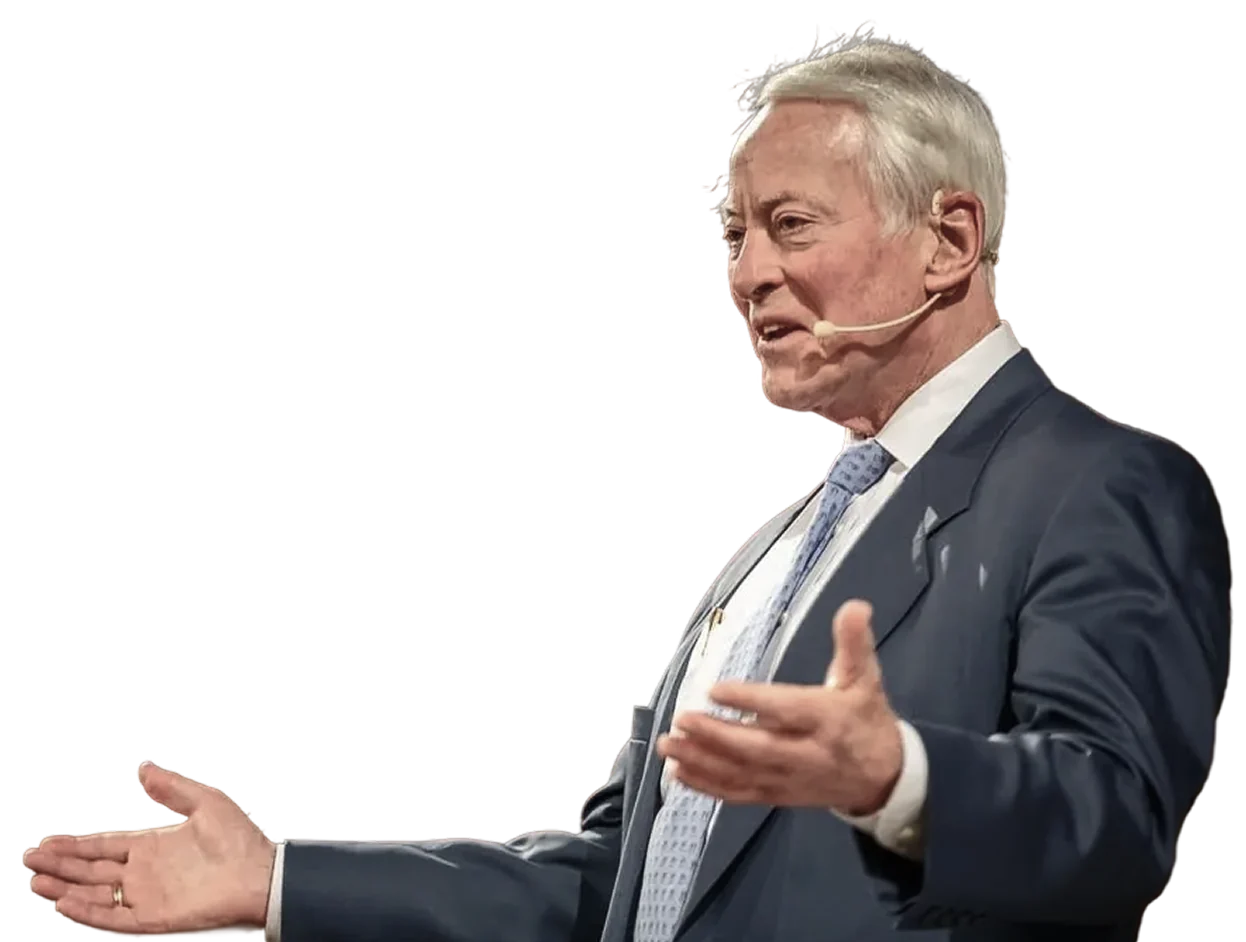 Brian Tracy speaking on stage